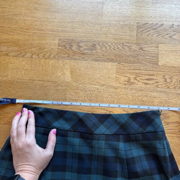 The Limited Plaid Mini Skirt Blue Green School Girl Size XS - Picture 8 of 9